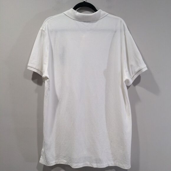 Polo Ralph Lauren Mens SS Polo Big Pony '3' Shirt Size XL Slim Fit White Cotton - Picture 8 of 10